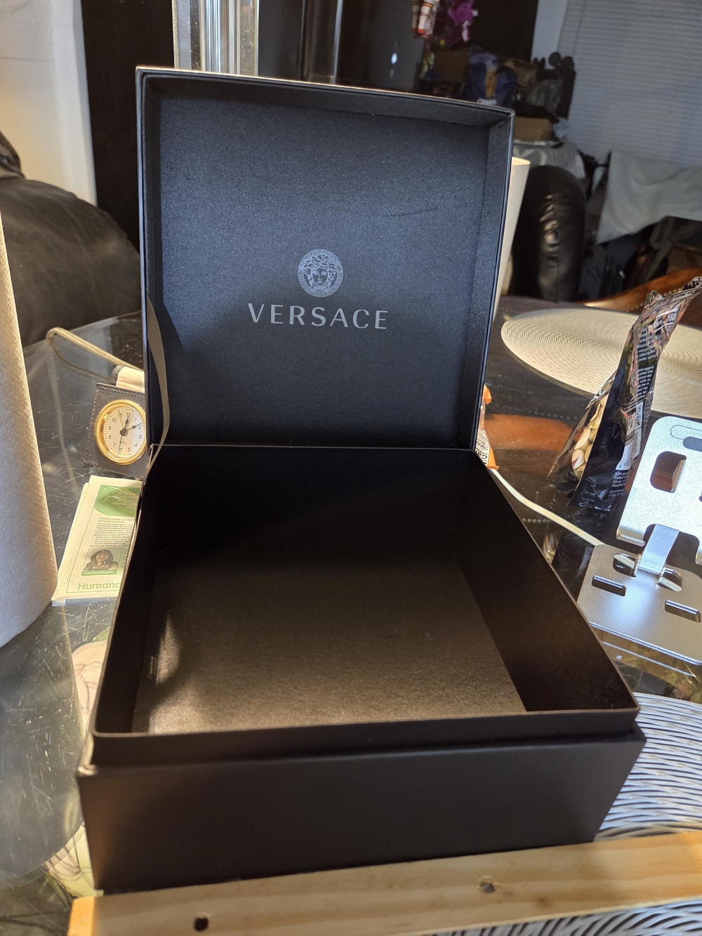 Versace Authentic Empty Black Gift / Storage Box